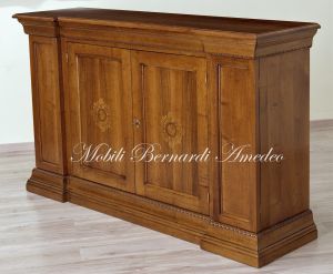 CR66 Sideboard Solid Walnut Central Part Recessed 180 Cm 06